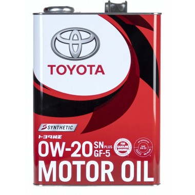 Масло моторное Toyota Motor Oil 0W20 SN-plus GF-5 4л 08880-12605
