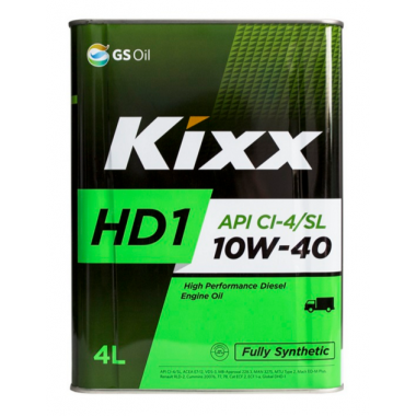 Масло моторное KIXX HD1 CI-4 10W-40 4л. синтетика