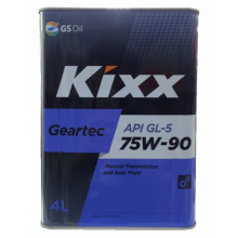 Масло трансмиссионное KIXX GEARTEC GL-5  4л. п/с 75W90
